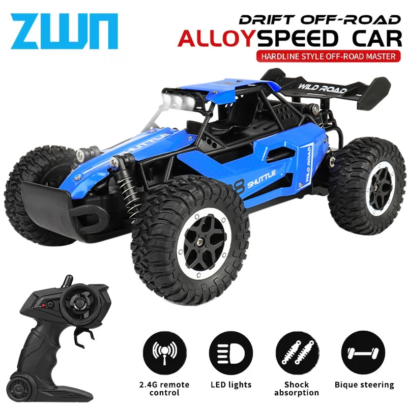 ZWN 1:16 2.4Gh Model RC Car With LED Lights 2WD Off-road